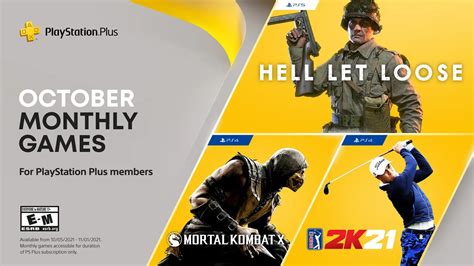 PlayStation Plus October 2021 free games announced .